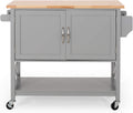 Gray Kitchen Cart with Wheels C71815