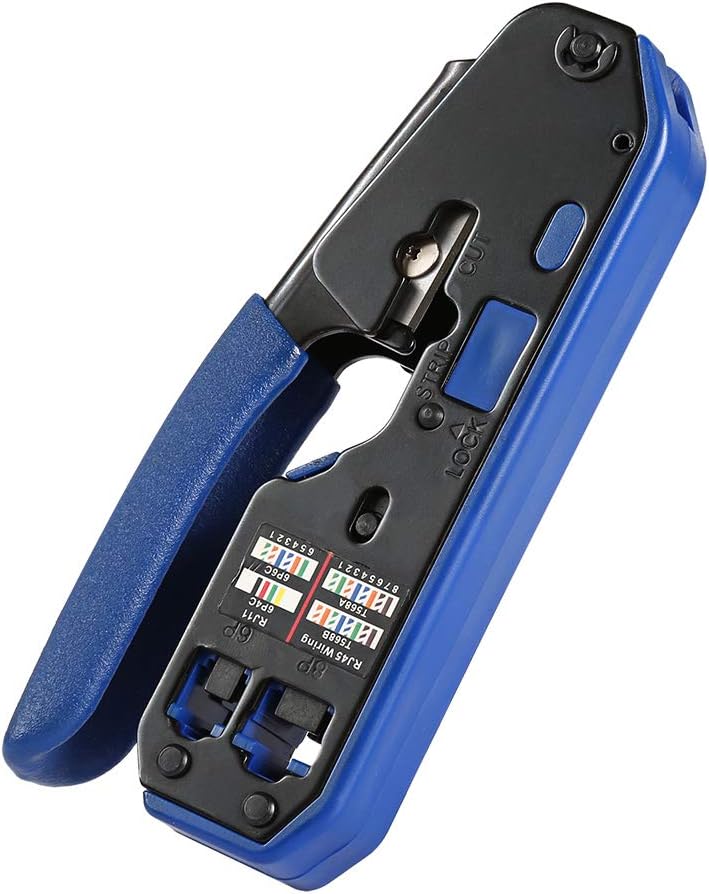 RJ45 Crimp Tool Kit with 50PCS CAT5e CAT6 Connectors Q534