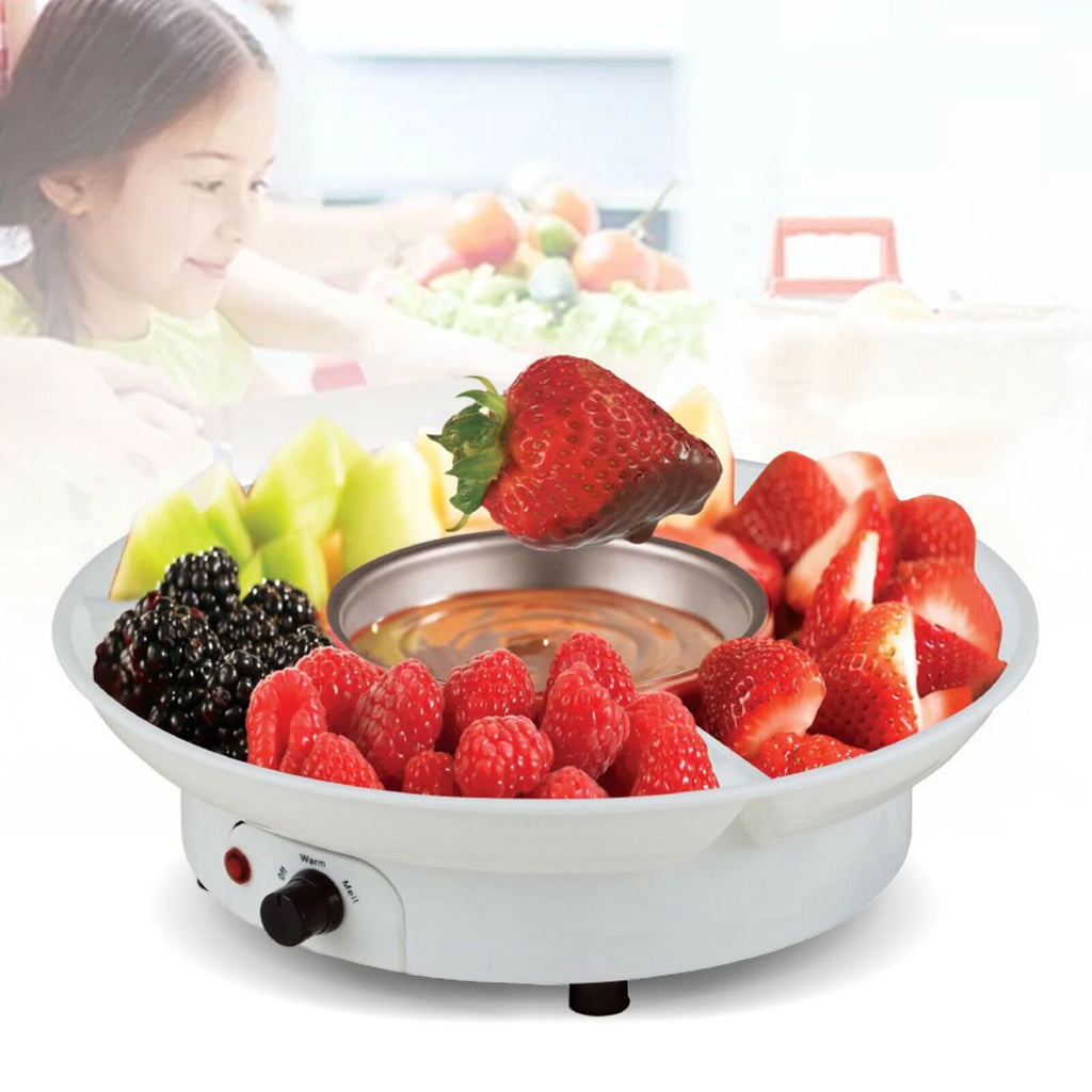 Electric Chocolate Fondue Set with 10 Forks F38016