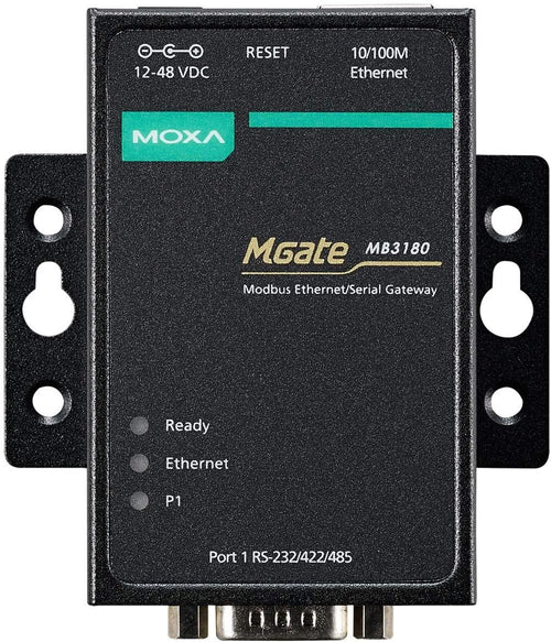 1 Port RS-232/422/485 Modbus TCP to Serial Gateway Y1310