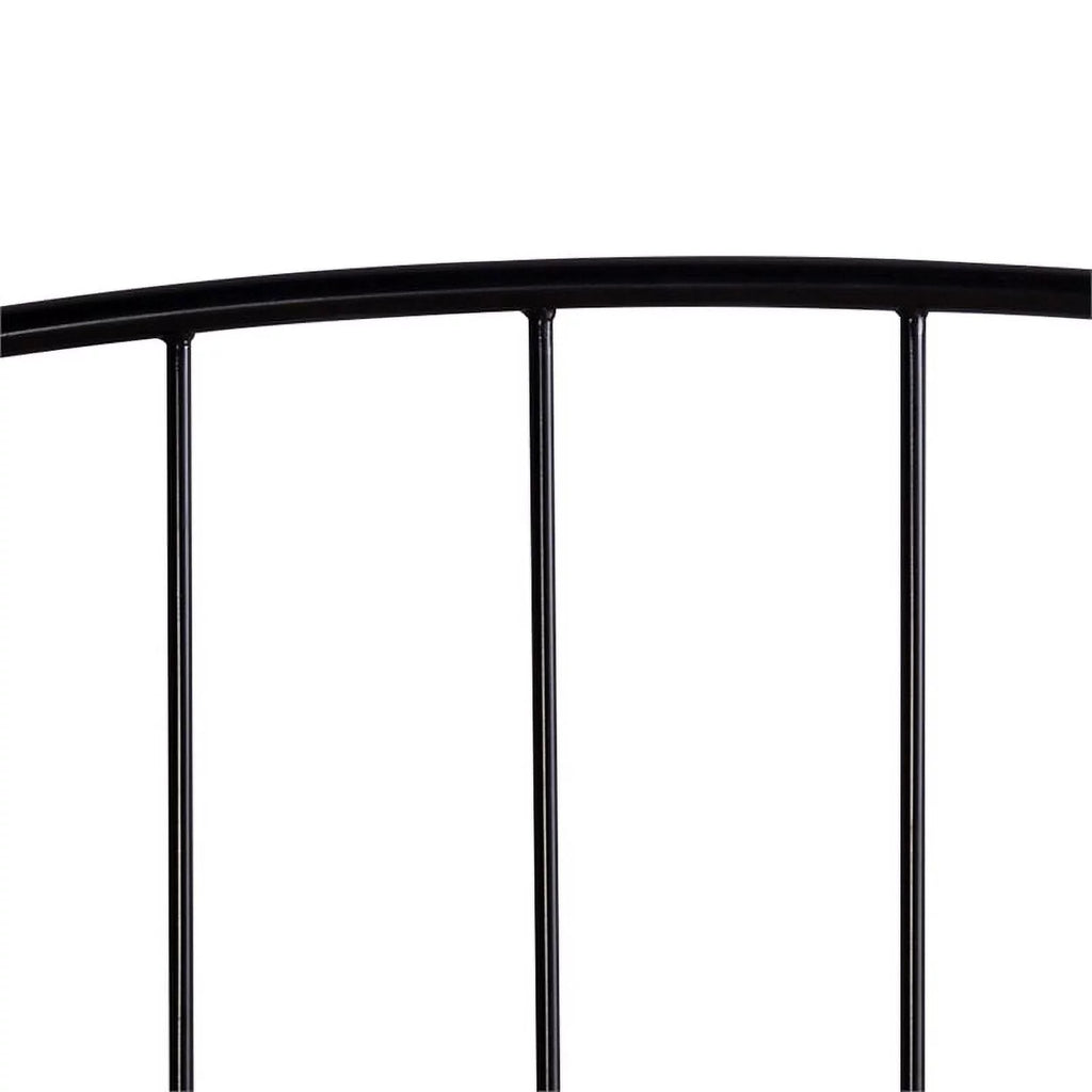 Metal Full Bed with Arched Spindle Design Black G356