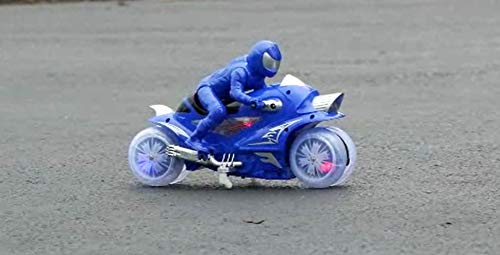 Red 27 MHz Remote Control Stunt Motorcycle J427