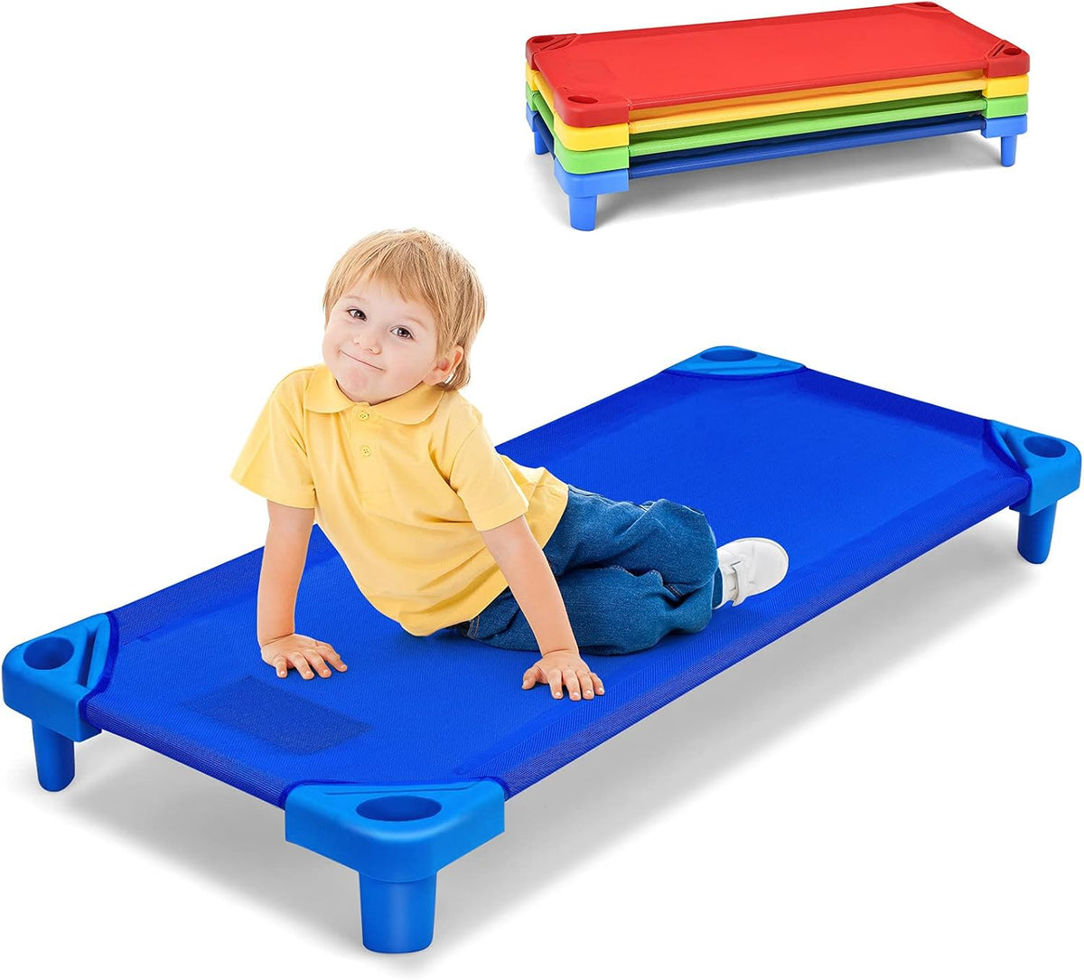 Stackable Kids Naptime Cot Rest Mat Pack of 4 U853
