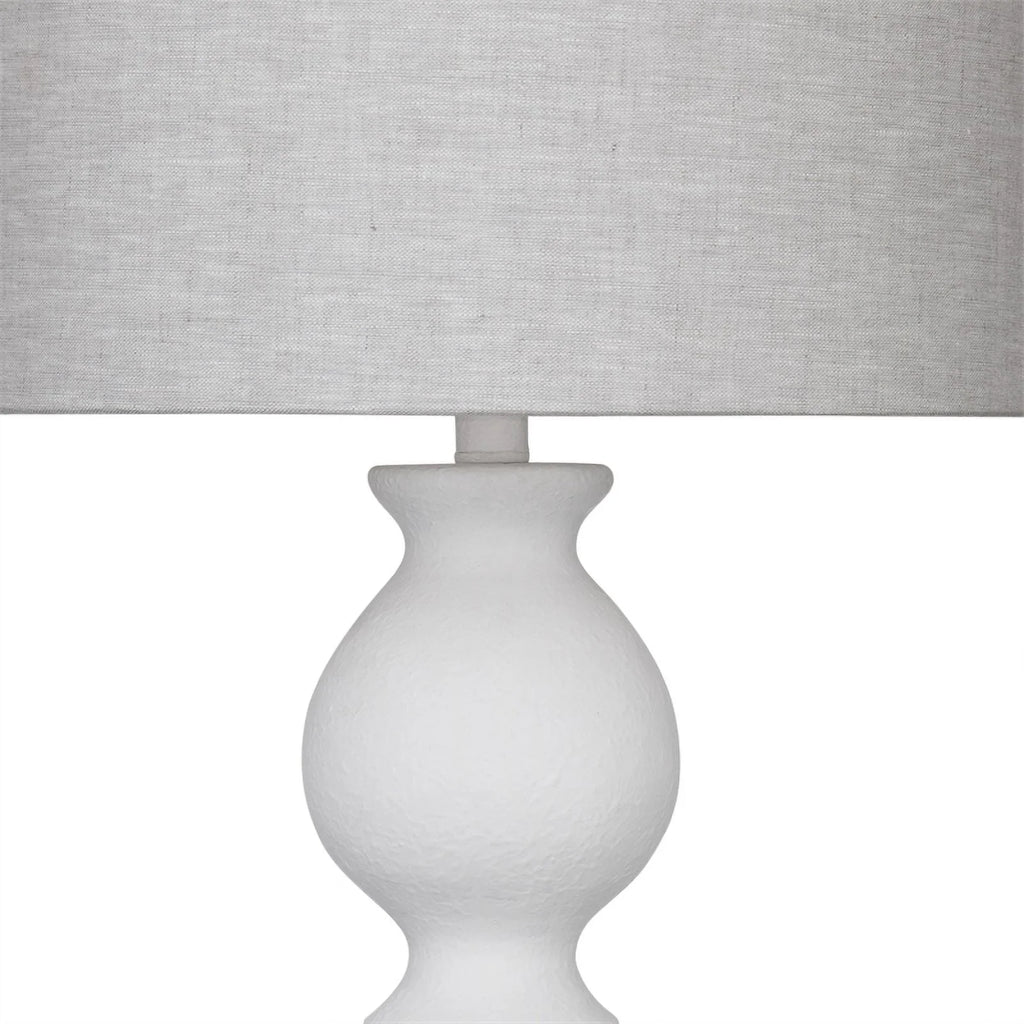 Table Lamp in White Resin S18214