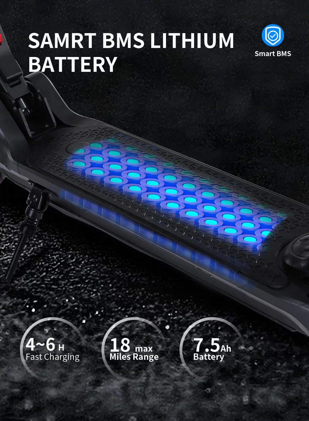 Electric Scooter with 350W Motor and 8.5 inch Honeycomb Tires M6011