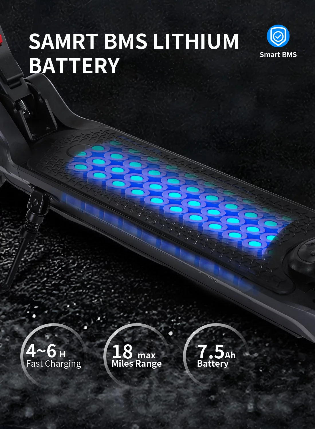 Electric Scooter with 350W Motor and 8.5 inch Honeycomb Tires M6011