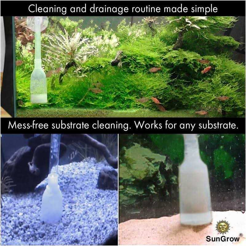 Gravel Cleaner Vacuum Pump & Tank Water Changer Aquarium Siphon V80470
