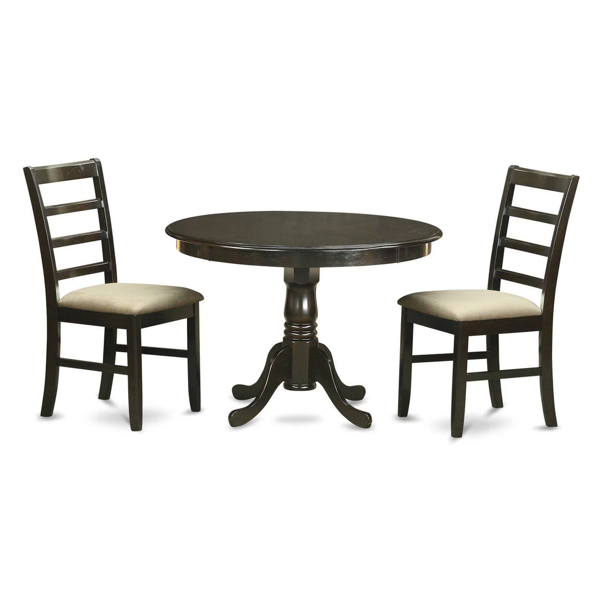 3 Piece Small Kitchen Table and 2 Dinette Chairs N863