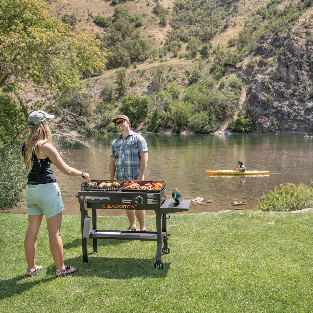 Propane Griddle and Charcoal Grill Combo Z1315