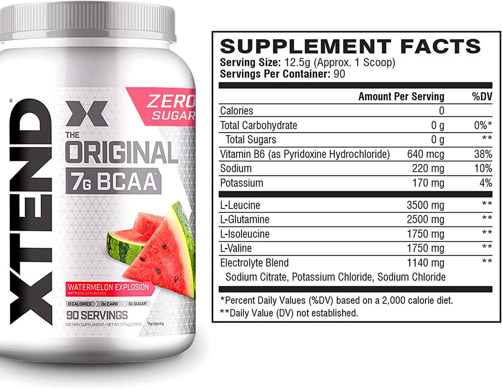 BCAA Powder Watermelon Electrolytes 90 Servings K69177