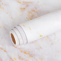 200" x 36" Marble Peel and Stick Waterproof Vinyl Wallpaper H283