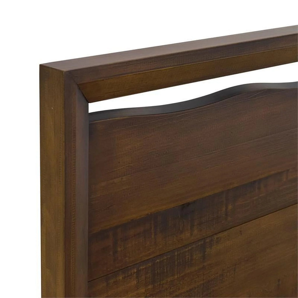 King Size Mocha Brown Wood Bedroom Set N30202