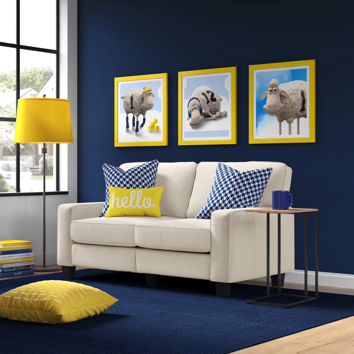 Buttercream Fabric Loveseat Y69731
