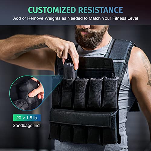 Weighted Vest Adjustable Weights O149