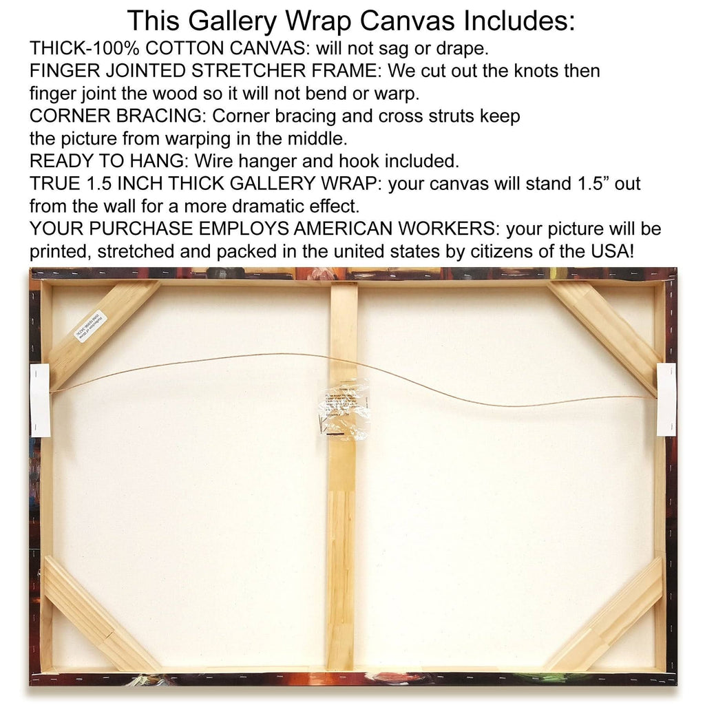 Giclee Print on Gallery Wrap Canvas 24x36x22 E173