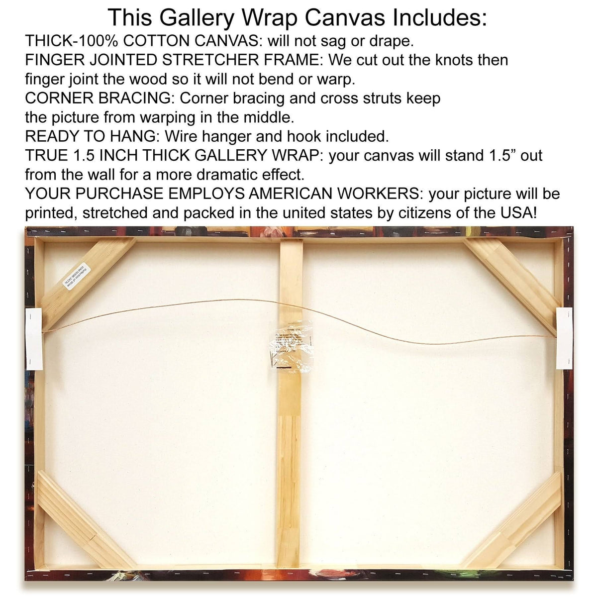 Giclee Print on Gallery Wrap Canvas 24x36x22 E173