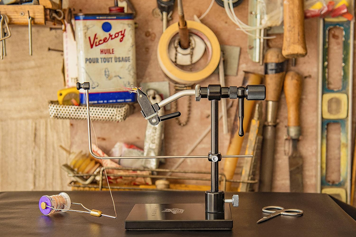 Rotary Fly Tying Vise with Steel Screws and Travel Case T3664