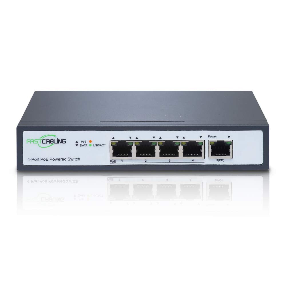 PoE Powered Switch, PoE+ Extender, 71W Passthrough Power S11030