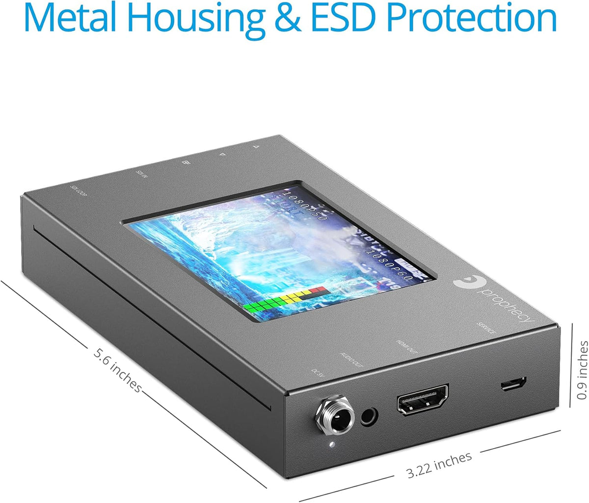 SDI to HDMI Converter Scaler with 3.5” LCD Panel Q83585