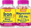 Iron+Vitamin C + Magnesium Citrate 250mg Gummies Bundle Y183956