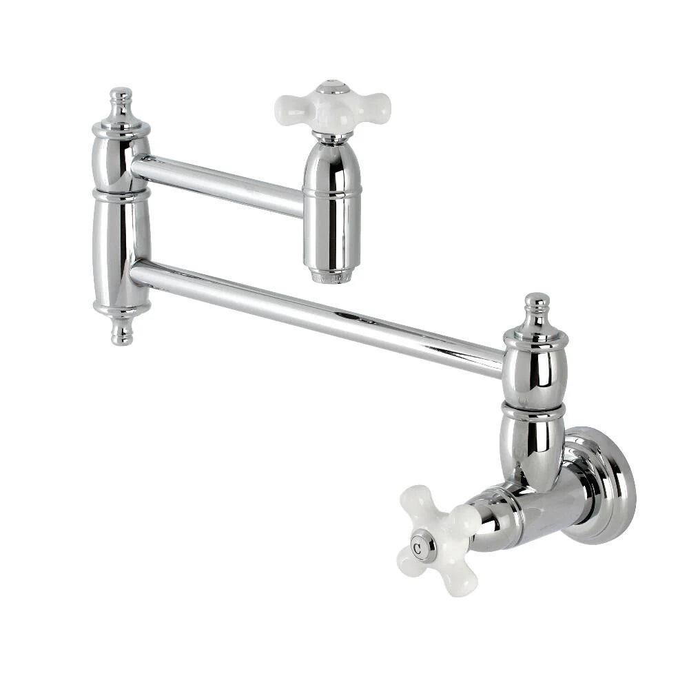 Two-Handle Wall Mount Pot Filler in Polished Chrome R686470