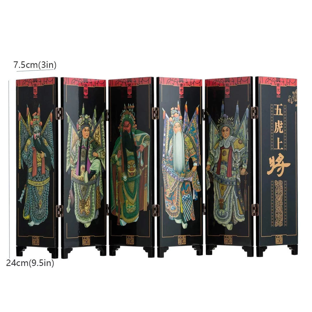6-Panel Traditional Chinese Art Mini Divider W155