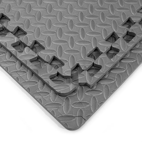 1/2” Thick Foam Interlocking Exercise Mats, Pack of 6 C613322