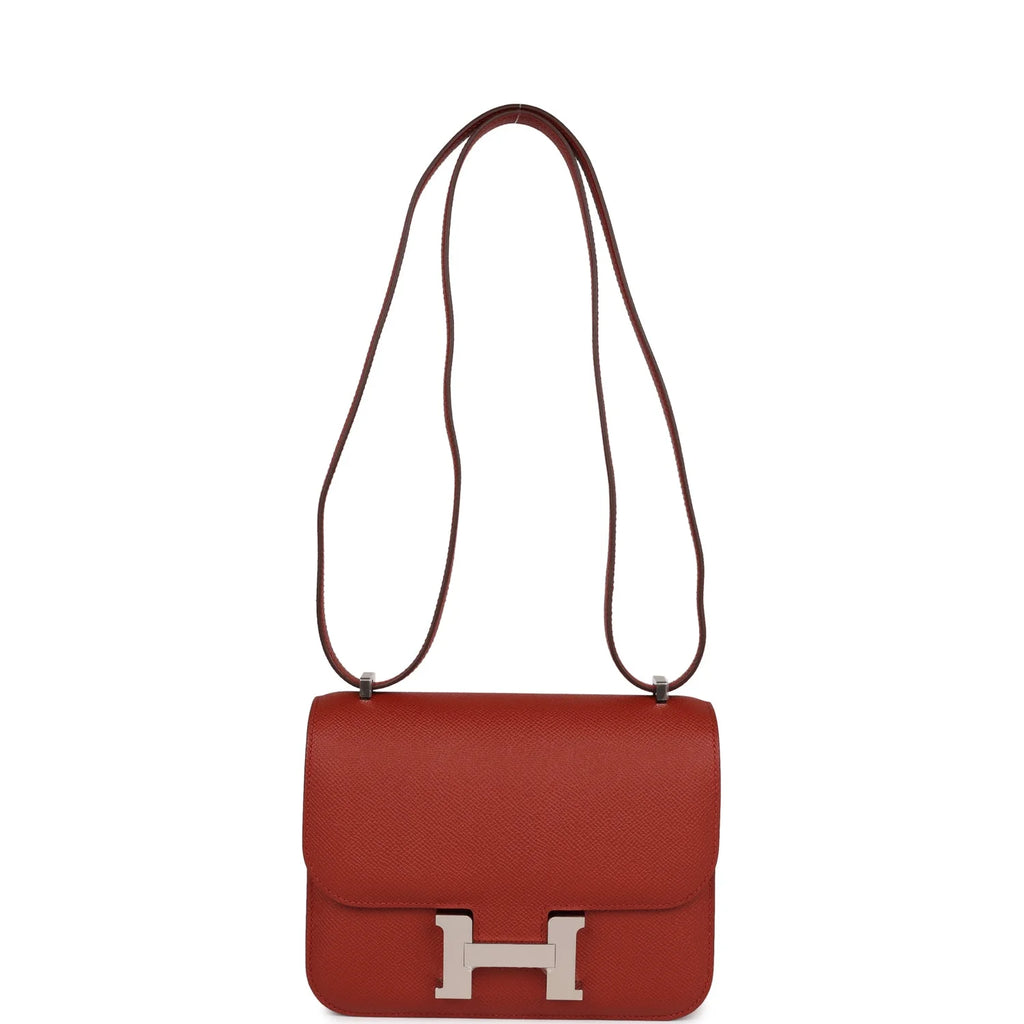 Rouge Venetian Epsom Leather Handbag E357325