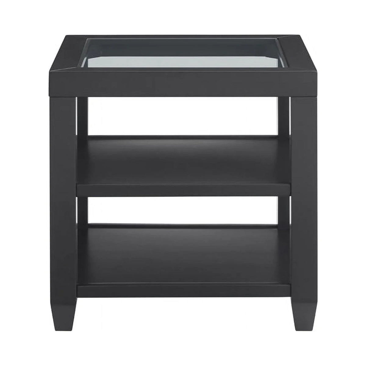 3 Piece Coffee Table and 2 End Tables in Black Y464
