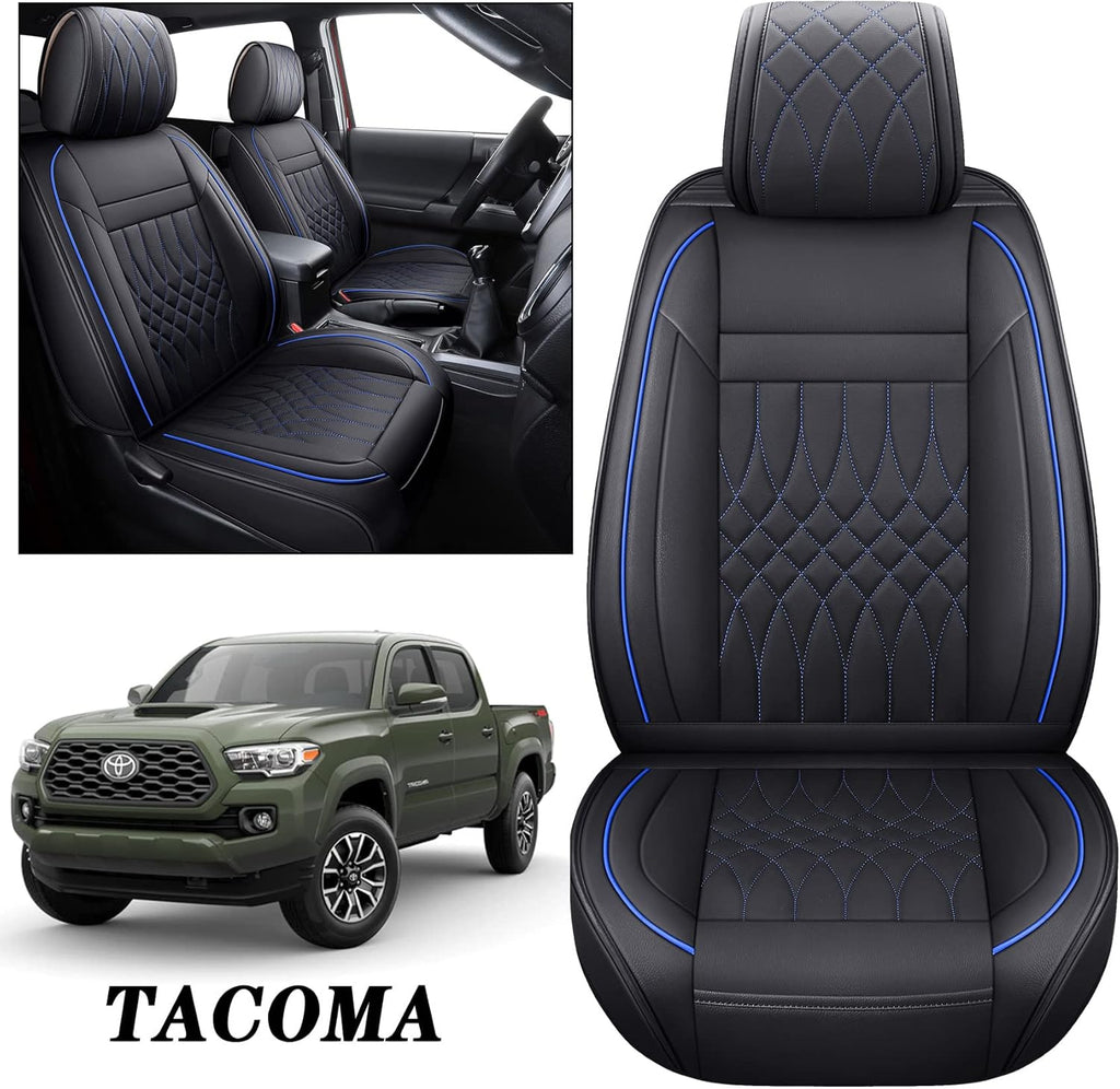 Toyota Tacoma Seat Covers 2005-2022 Crew Double Cab Pickup Airbag Compatible 5 PCS Full Set W292700