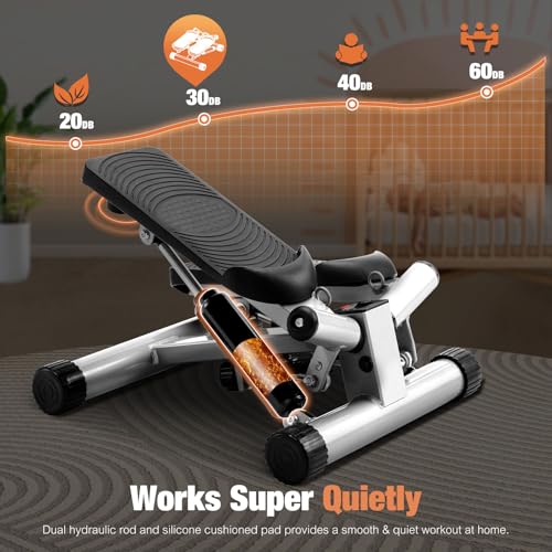 Adjustable Mini Stepper with Resistance Bands Z5138