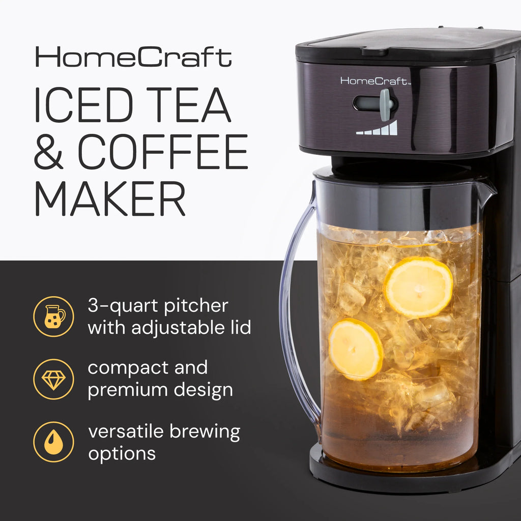 Black Stainless Steel Iced Coffee and Tea Brewing System Z89176