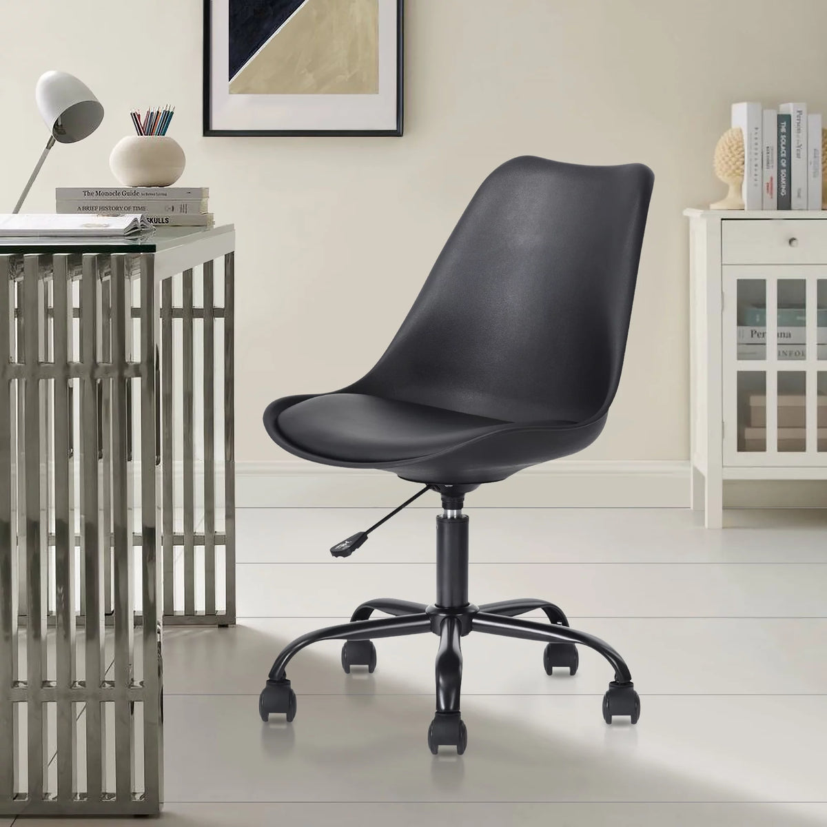 Black Adjustable Height Office Chair I8041