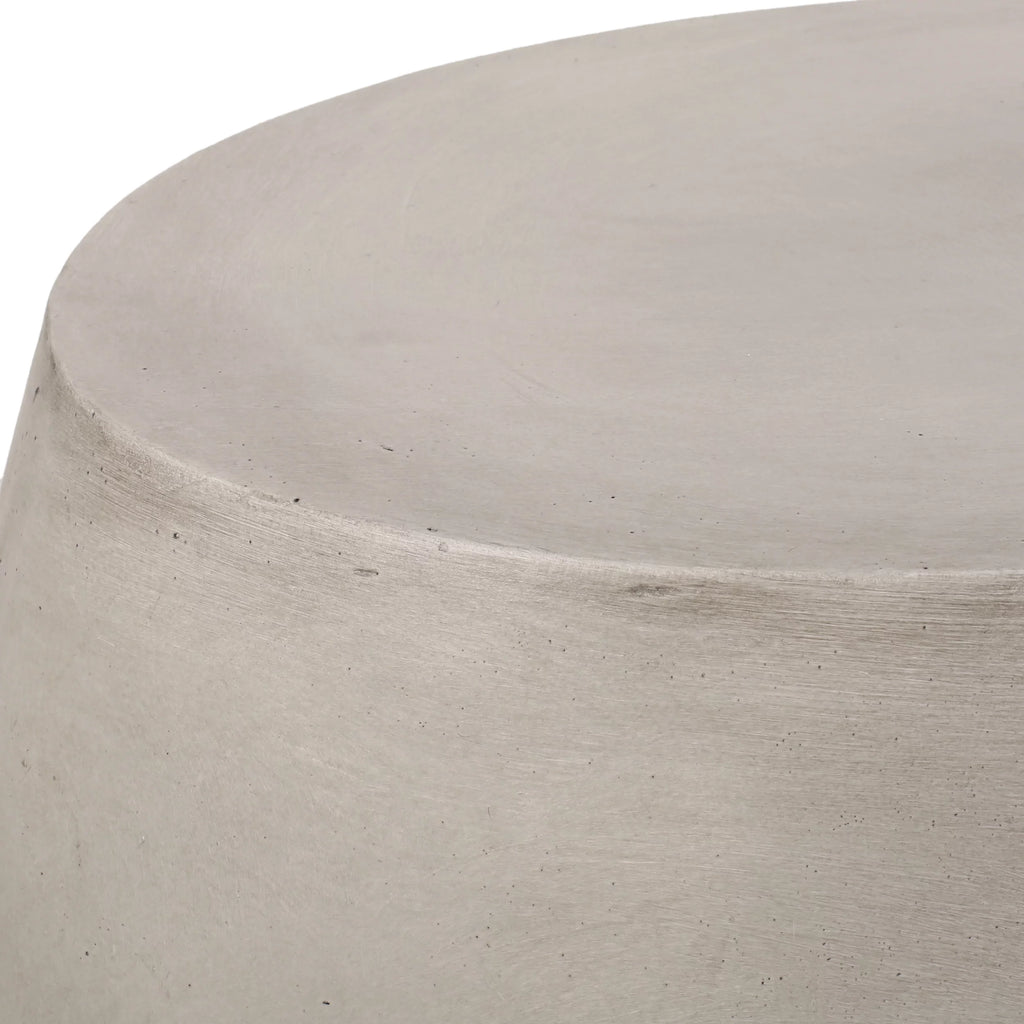 Light Gray Concrete Side Table E583851