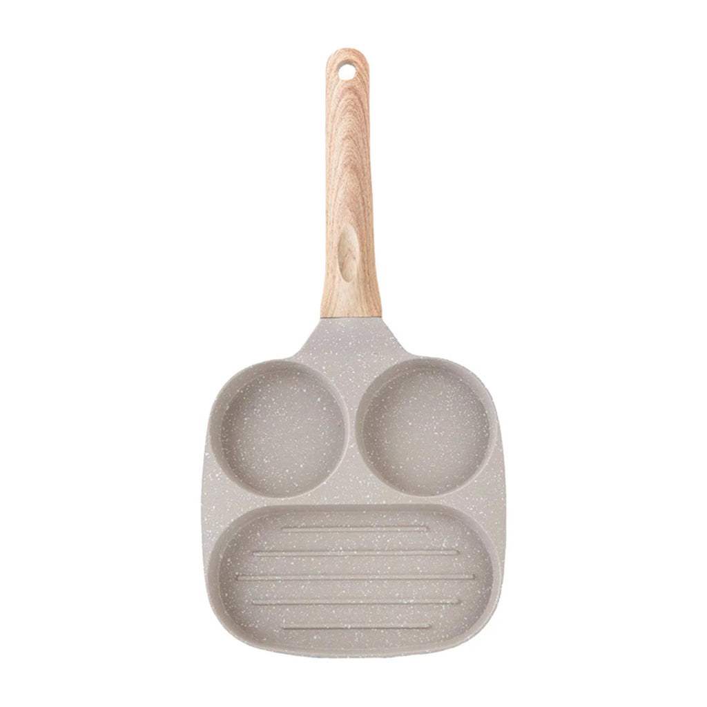 Divided Frying Grill Pan with Ergonomic Handle U4794