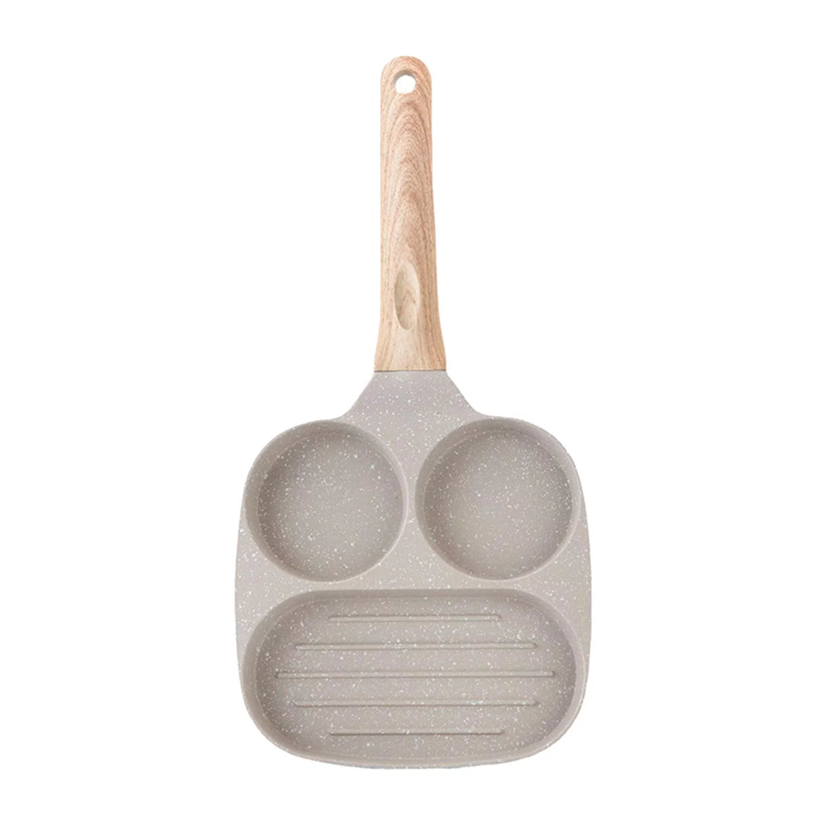 Divided Frying Grill Pan with Ergonomic Handle U4794