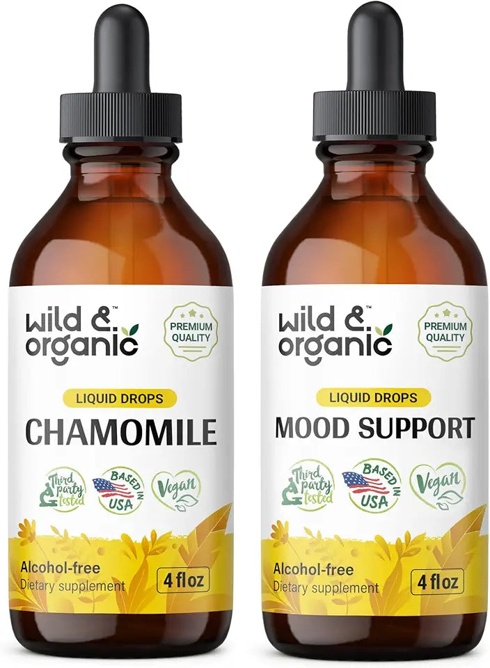Chamomile Tincture 4 fl oz & Mood Support Tincture 4 fl oz E18310