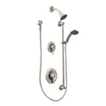 Brushed Nickel Bathtub and Shower Faucet Kit O1013