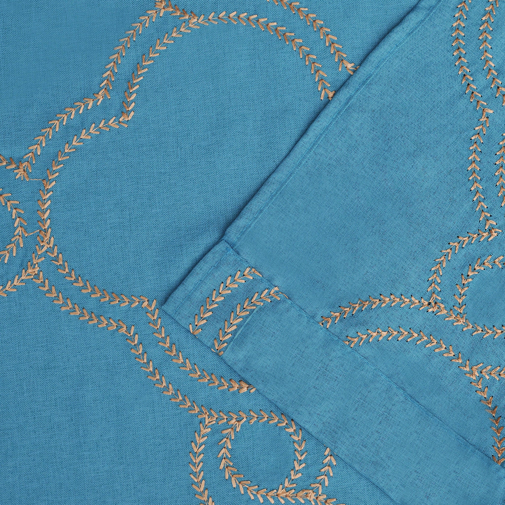 Semi-Sheer Moroccan Printed Curtain Set of 2 J543686
