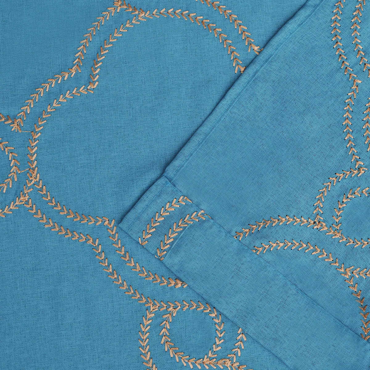 Semi-Sheer Moroccan Printed Curtain Set of 2 J543686
