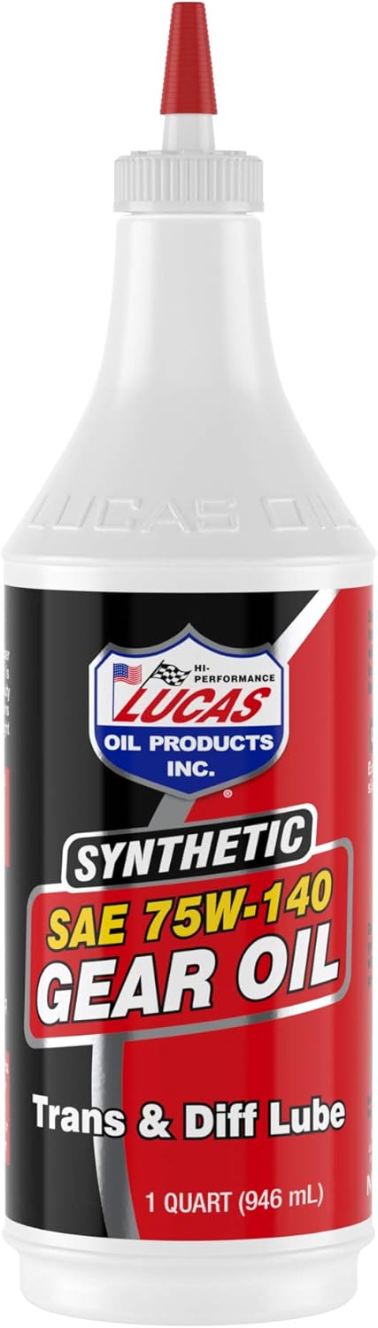 Synthetic SAE 75W-140 Gear Oil, Red, 1 Quart T6268
