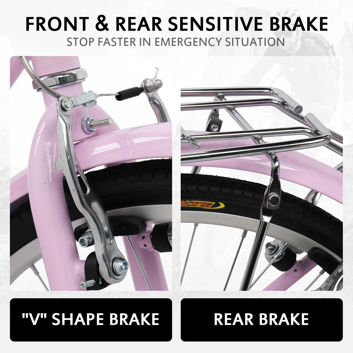 Pink 26in 7 Speed City Bike I178590