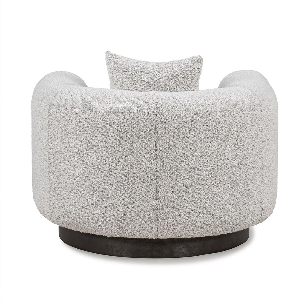 Gray Boucle Fabric Accent Chair Z532358