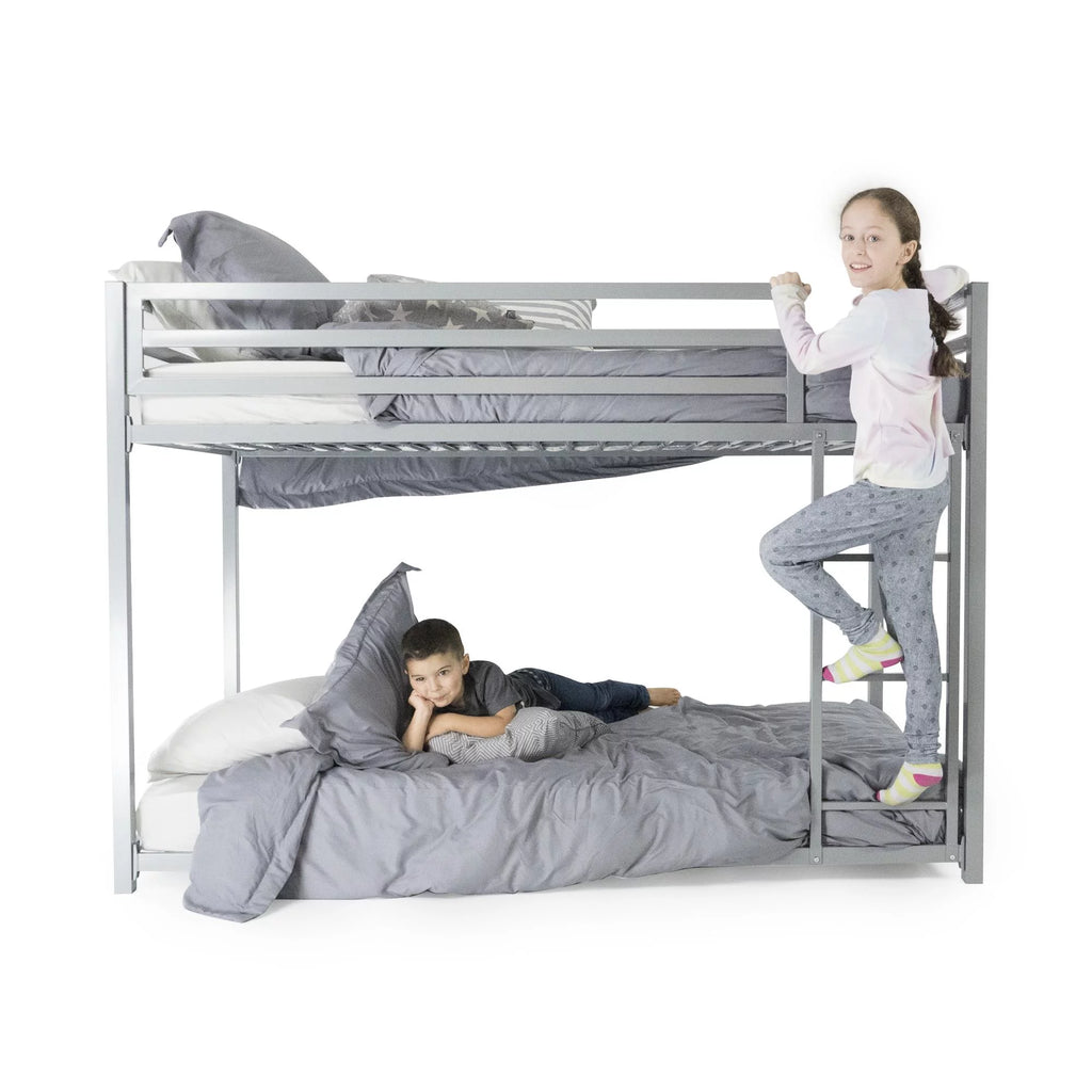 Twin Over Twin Black Bunk Bed F93120