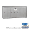 7 Door Aluminum Vertical Mailbox U2594