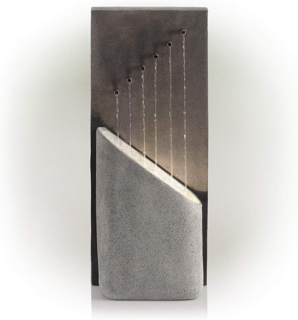 Gray Outdoor Water Fountain W2087
