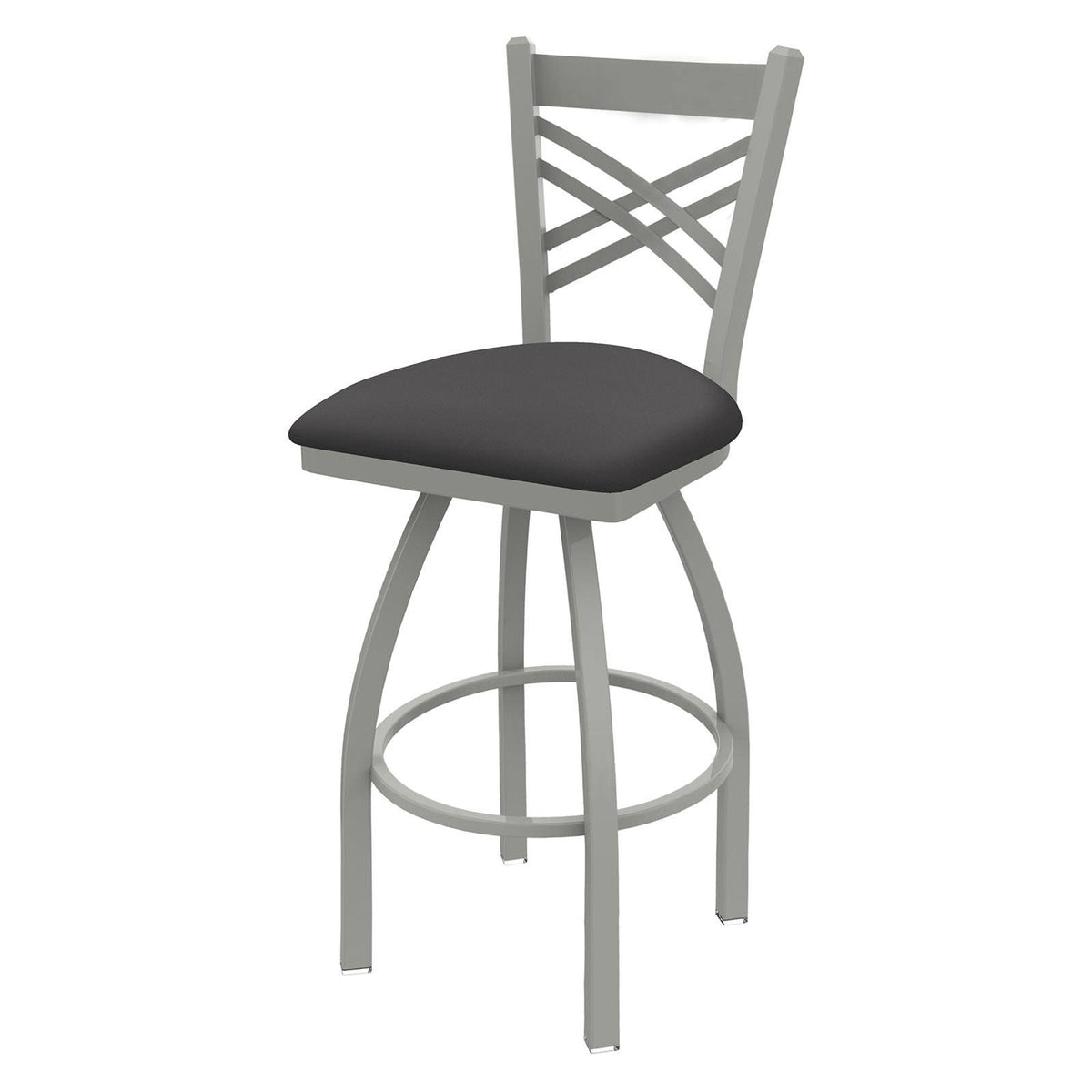 Swivel Counter Stool with Black Wrinkle Finish X560606