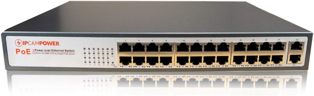 16 Port POE Network Switch with 2 Gigabit Uplink Ports C684591