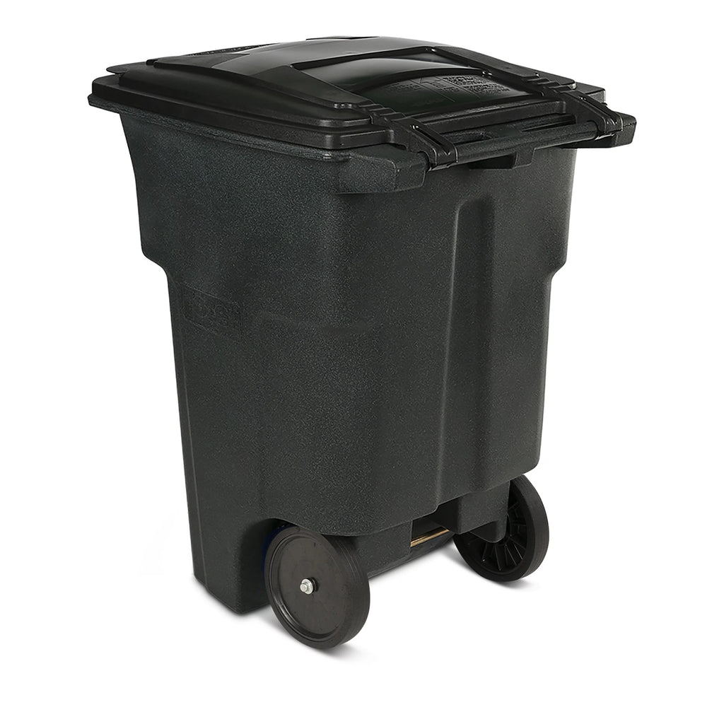 96 Gal. Trash Can with Wheels and Lid J494