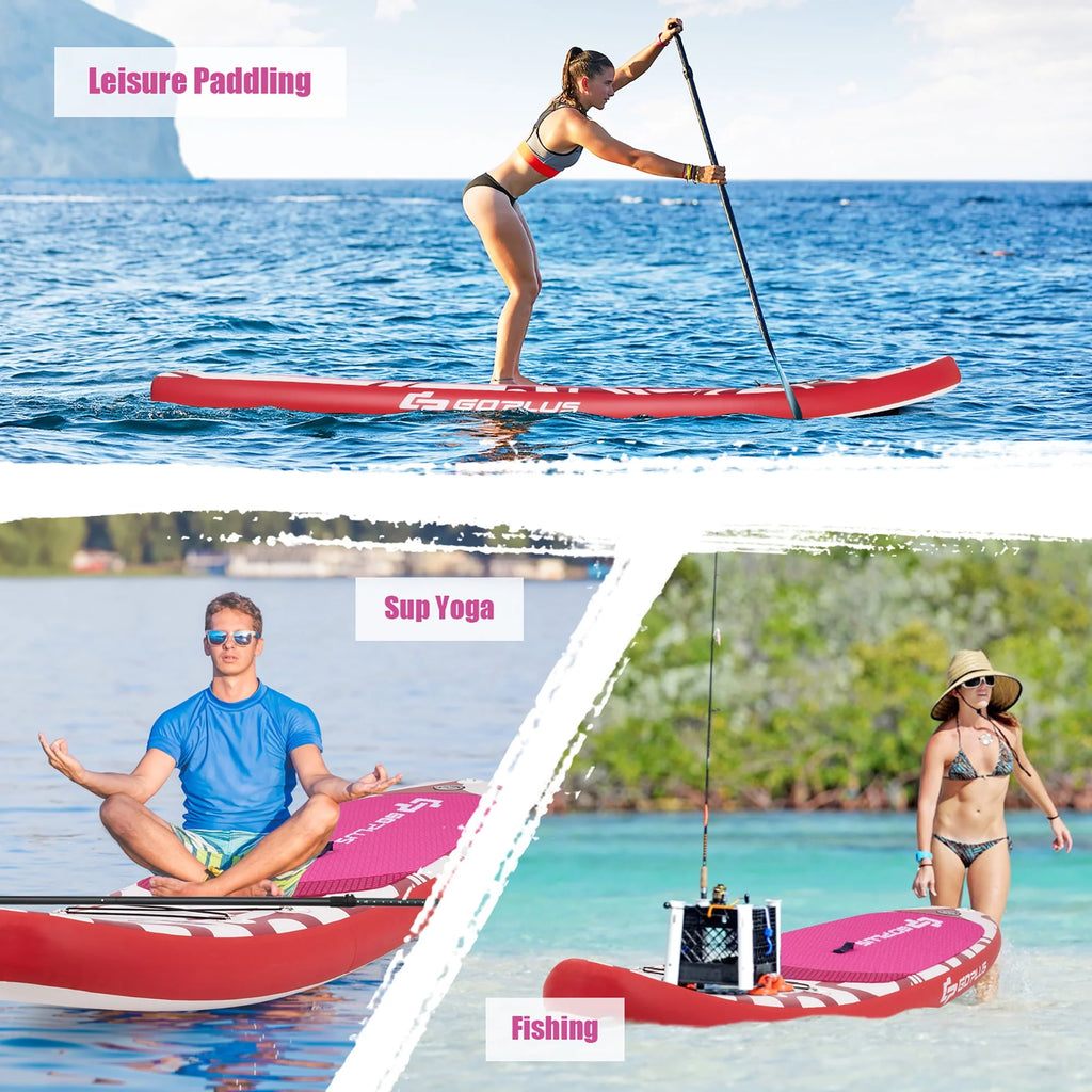 10.5' Inflatable Stand Up Paddle Board with Carry Bag D462226